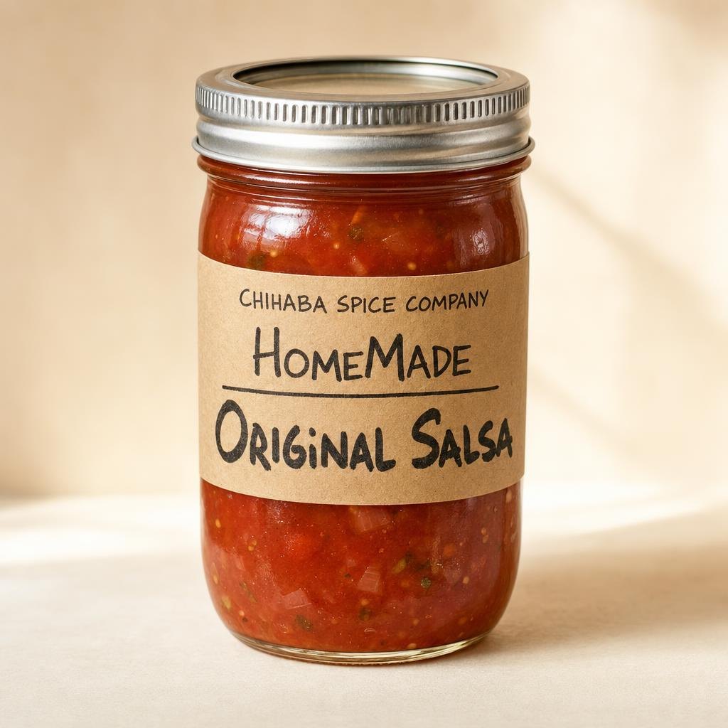 Chihaba HomeMade Original Salsa jar